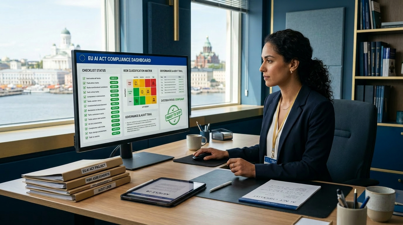 EU AI Act readiness documentation and compliance checklist review